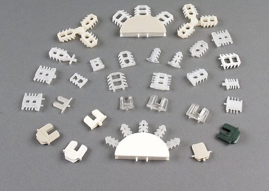 A bunch of different types of plastic parts